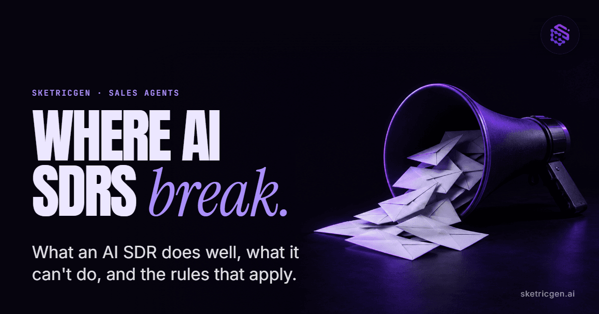 What Is an AI SDR? Capabilities, Limits, Where It Breaks