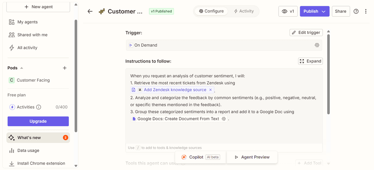 Zapier AI Agents Agent Space