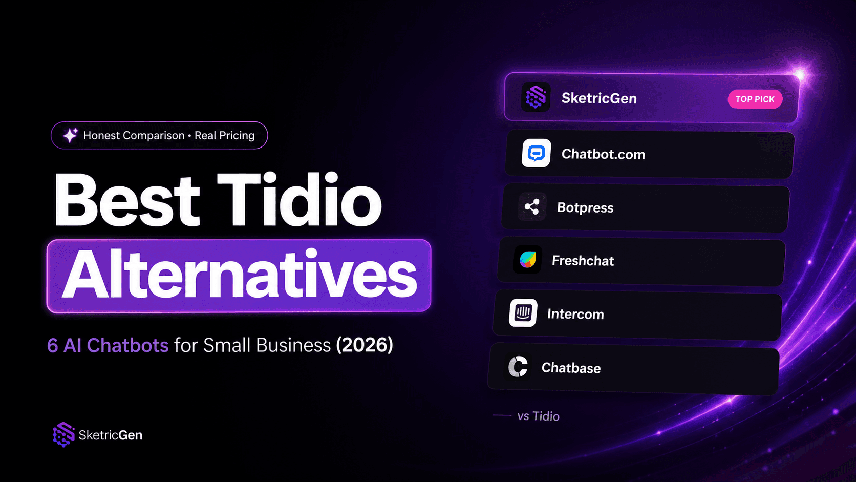 Best Tidio Alternatives for Small Business in 2026: 6 AI Chatbots That Actually Automate