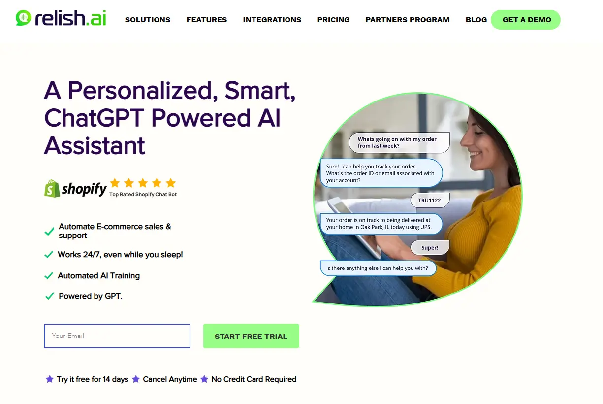 Relish Landing Page