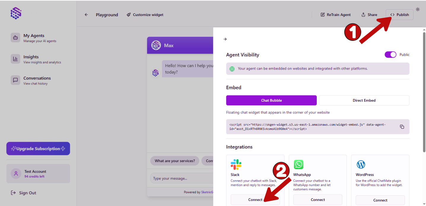 Connect Slack Workspace