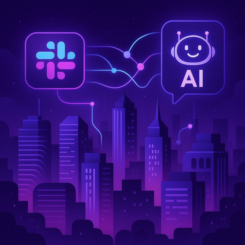 Slack enhanced by AI workflows