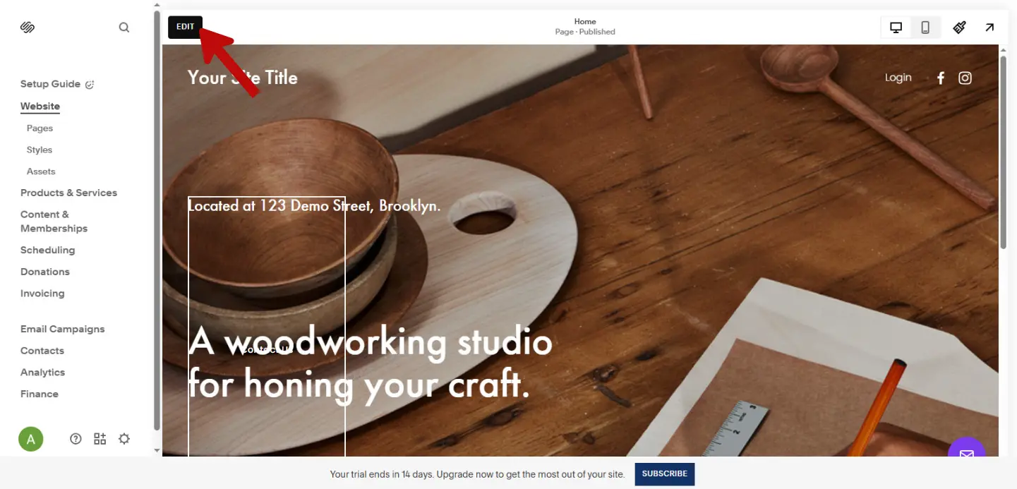 Step 3.2 Click Edit