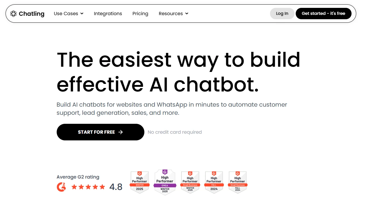 Chatling Landing Page