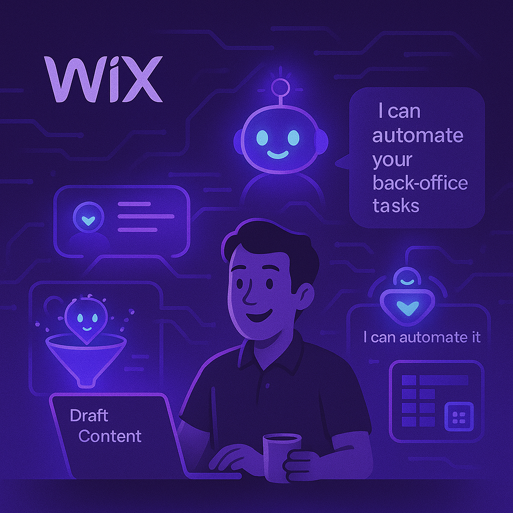 Wix surrounded by AI Agents